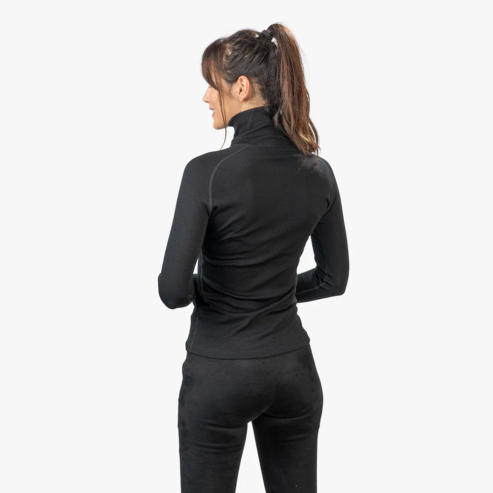 Merino Langarmshirt mit Zip Damen 230g/m2 - Image 11